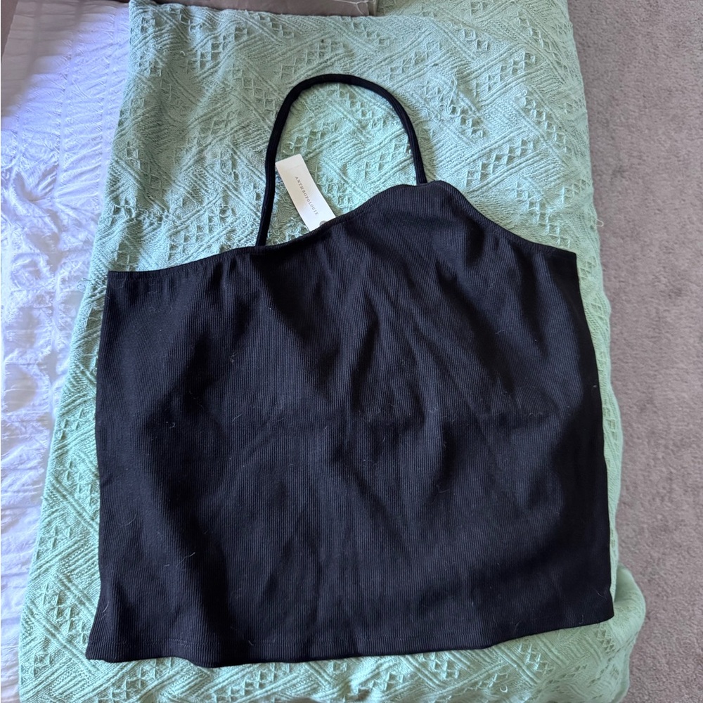 Black Camisole Top Minimalist Design